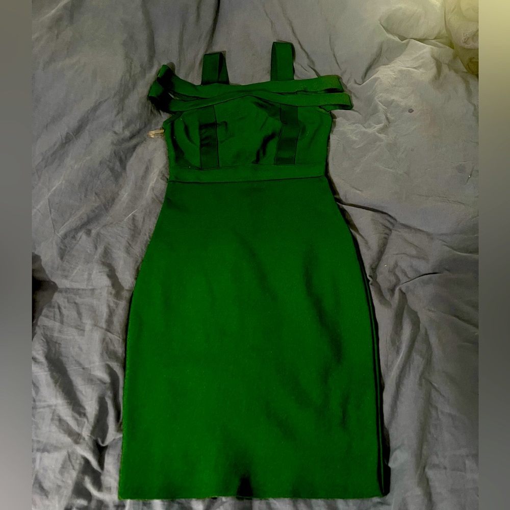 Hunter Green Bandage Dress